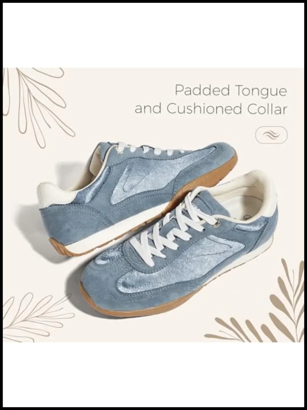 Retro Casual Fashion Sneakers Anti-Slip Walking Shoes with Beaded Shoelace